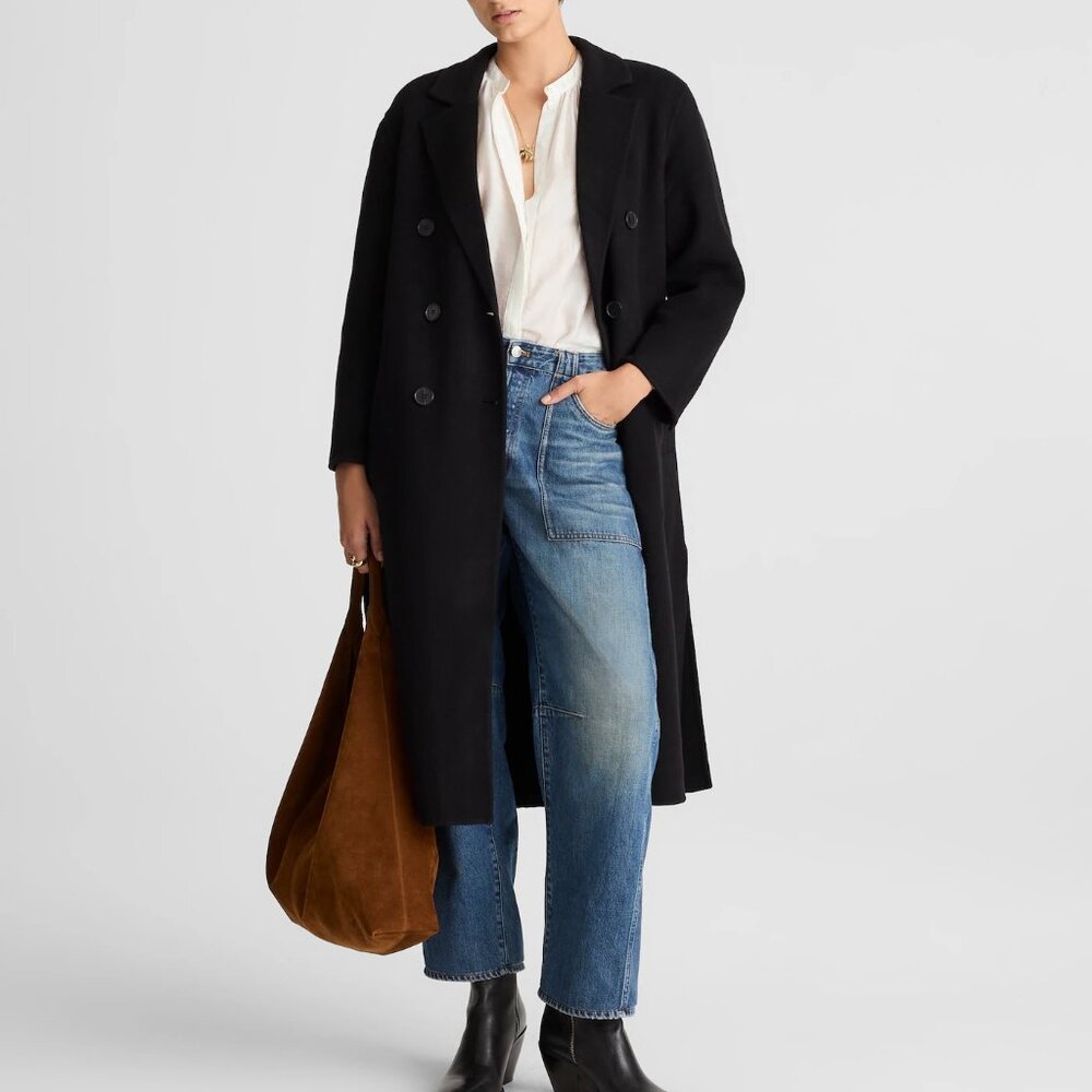 Madewell Double-Faced Brushed Long Coat